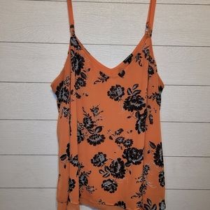Torrid Orange Floral Top Size 2XL